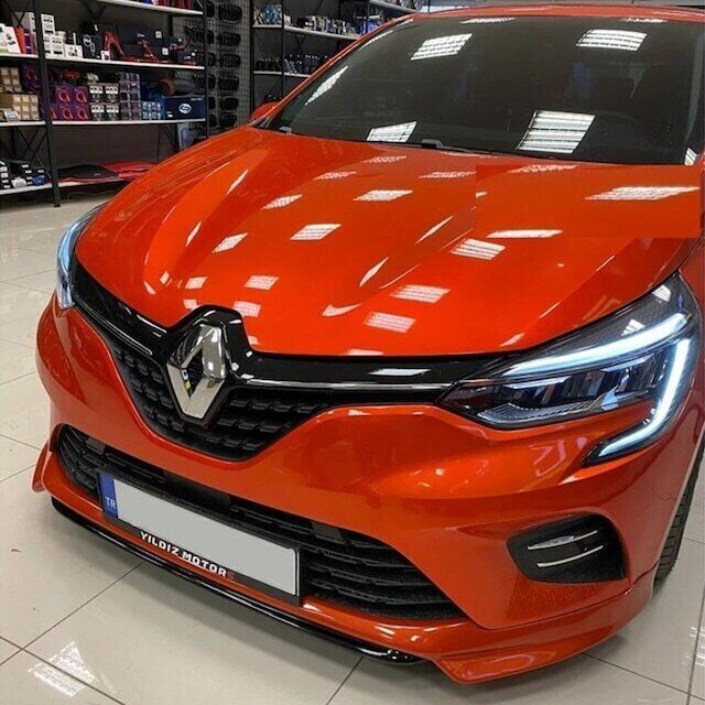 Renault Clio 5 2019-2021 Uyumlu  Abt Style Plastik Ön Tampon Eki