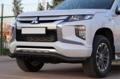 Mitsubishi L200 2007+ Off Road Saclı Ön Koruma Ön Tampon Koruma Demiri Siyah GloPlus AQM4WD PST22