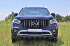 Mercedes X-Class 2017+ Uyumlu Off Road Siyah Ön Koruma Ön Tampon Koruma Demiri Glocity AQM4WD PST24