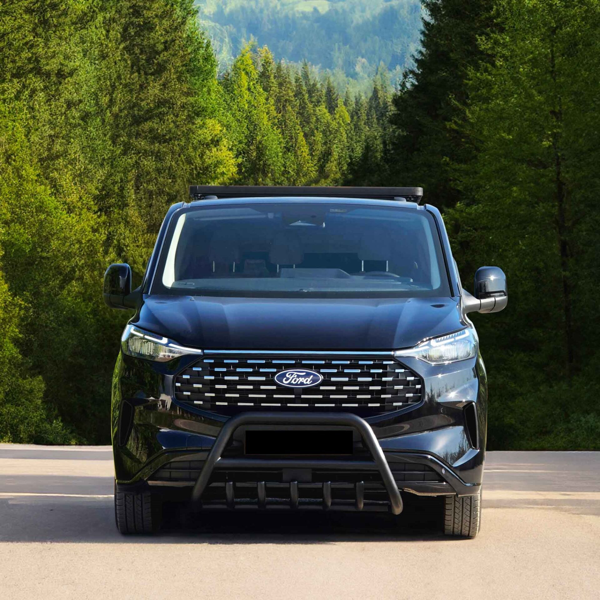 Nissan Navara 2006+ Off Road Uyumlu Yedek Parça Siyah Karterli Ön Koruma Ön Tampon Koruma Demiri Informplus AQM4WD PWT03