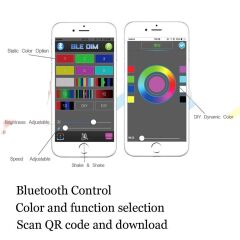 HB3 9005 Rgb Bluetooth Led Xenon Ampul 12v/20W/3000 Lumens (R65)
