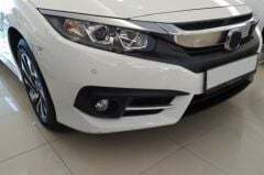 Honda Civic FC5 Uyumlu 2016-2020 İçin Uyumlu Sis Orta Çita Silver