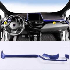 Toyota C-HR 2016-2019 Için Uyumlu Panel Ust Kaplama 2 Parça- Mavi