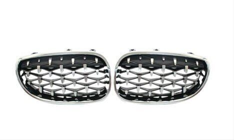 Bmw E60 2004-2009 Uyumlu Diamond Panjur Böbrek Krom