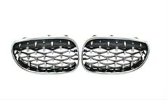 Bmw E60 2004-2009 Uyumlu Diamond Panjur Böbrek Krom
