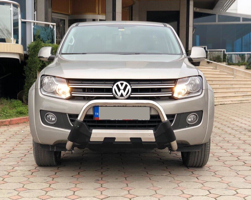 Vokswagen Amarok 2010+ Off Road Krom Poliüretan Ön Koruma Ön Tampon Koruma Demiri Amazonplus AQM4WD PWT15