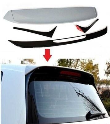 Volkswagen Golf 7 Uyumlu 2013-2020 GTİ Cam Spoiler 4 Parça