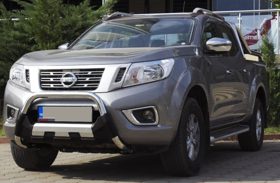 Nissan Navara 2006+ Off Road Uyumlu Krom Poliüretan Ön Koruma Ön Tampon Koruma Demiri Amazonplus AQM4WD PWT15