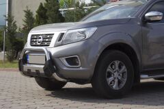 Nissan Navara 2006+ Off Road Uyumlu Krom Poliüretan Ön Koruma Ön Tampon Koruma Demiri Amazonplus AQM4WD PWT15