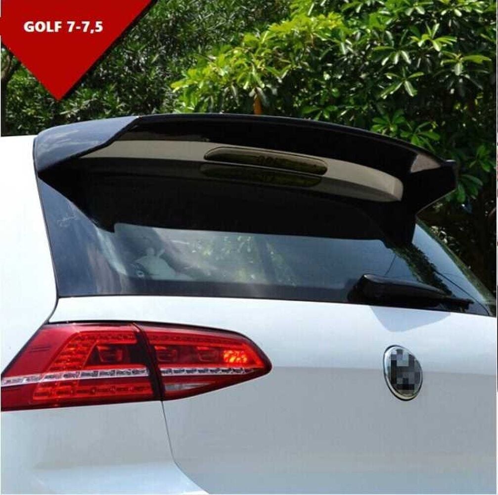 Volkswagen Golf 7-7.5 Uyumlu Düz Spoiler Parlak Siyah