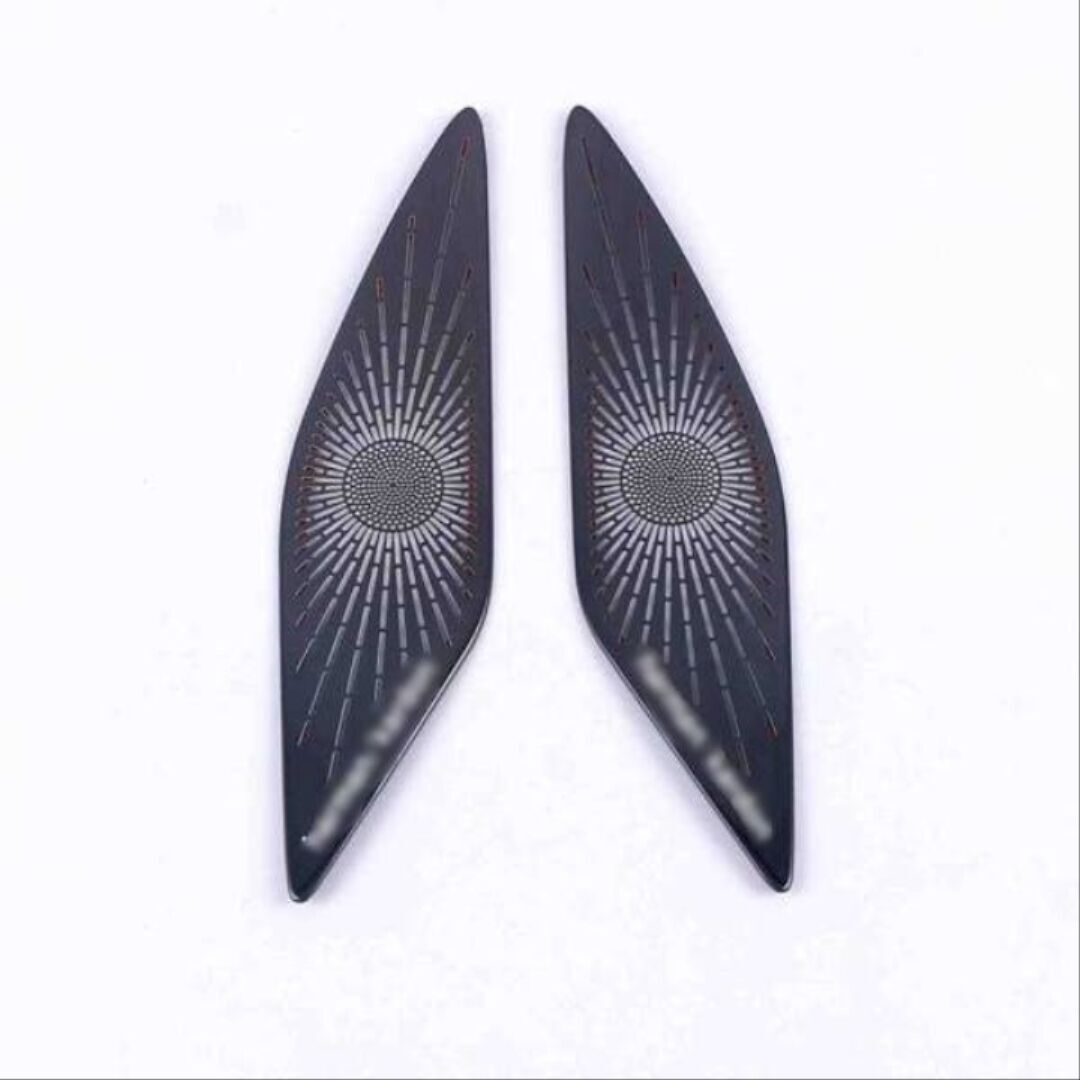 Volkswagen Golf 8 Uyumlu Yedek Parça İçin Uyumlu Harman Kardon Tweeter Kaplama - Titanyum Siyah (Life,Style,İmpression Paket için