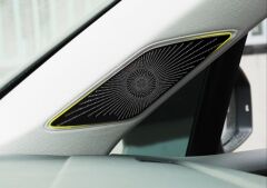 Volkswagen Golf 8 Uyumlu  İçin Uyumlu Harman Kardon Tweeter Kaplama - Titanyum Siyah (Life,Style,İmpression Paket için