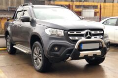 Mercedes X-Class 2017+ Uyumlu Off Road Krom Poliüretan Ön Koruma Ön Tampon Koruma Demiri Amazonplus AQM4WD PWT15