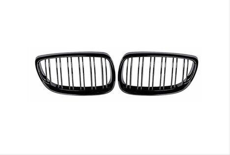 Bmw E92 2006-2009 Uyumlu M3 Böbrek Çift Çizgi Panjur Piano Black