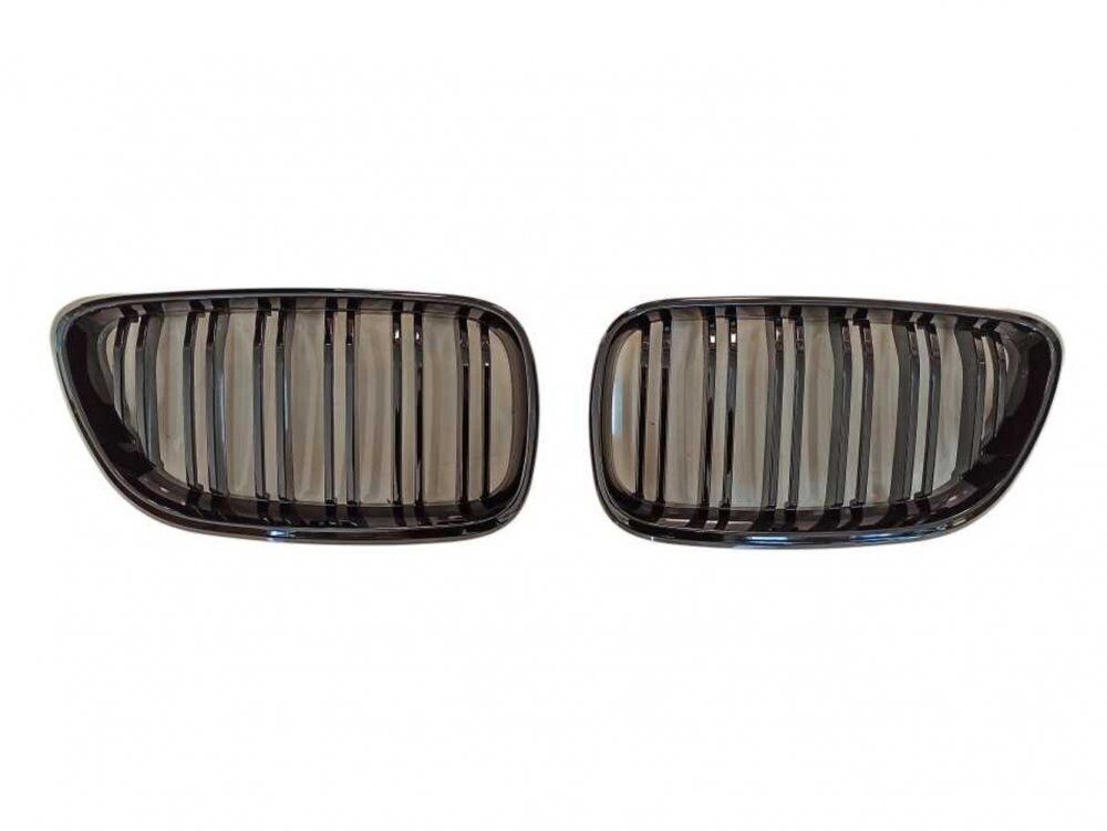 Bmw F22 2014-2017 Uyumlu M2 Çift Çizgi Böbrek Panjur Piano Black
