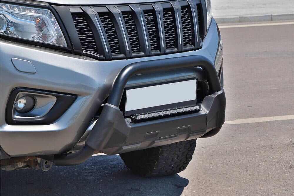Nissan Navara 2006+ Off Road Uyumlu Poliüretan Ön Koruma Ön Tampon Koruma Demiri  Siyah Amazonplus AQM4WD PWT16