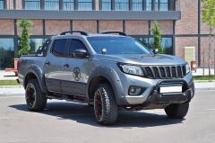 Nissan Navara 2006+ Off Road Uyumlu Poliüretan Ön Koruma Ön Tampon Koruma Demiri  Siyah Amazonplus AQM4WD PWT16