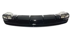 Mercedes W117 CLA 45 2013-2015 Uyumlu Yedek Parça Difüzör Siyah Egzoz Seti