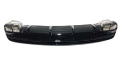 Mercedes W117 CLA 45 2013-2015 Uyumlu Difüzör Siyah Egzoz Seti