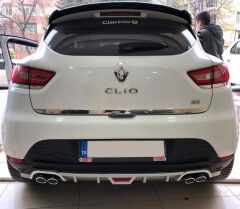 Renault Clio 4 Uyumlu  Üniversal Arka Tampon Difüzör