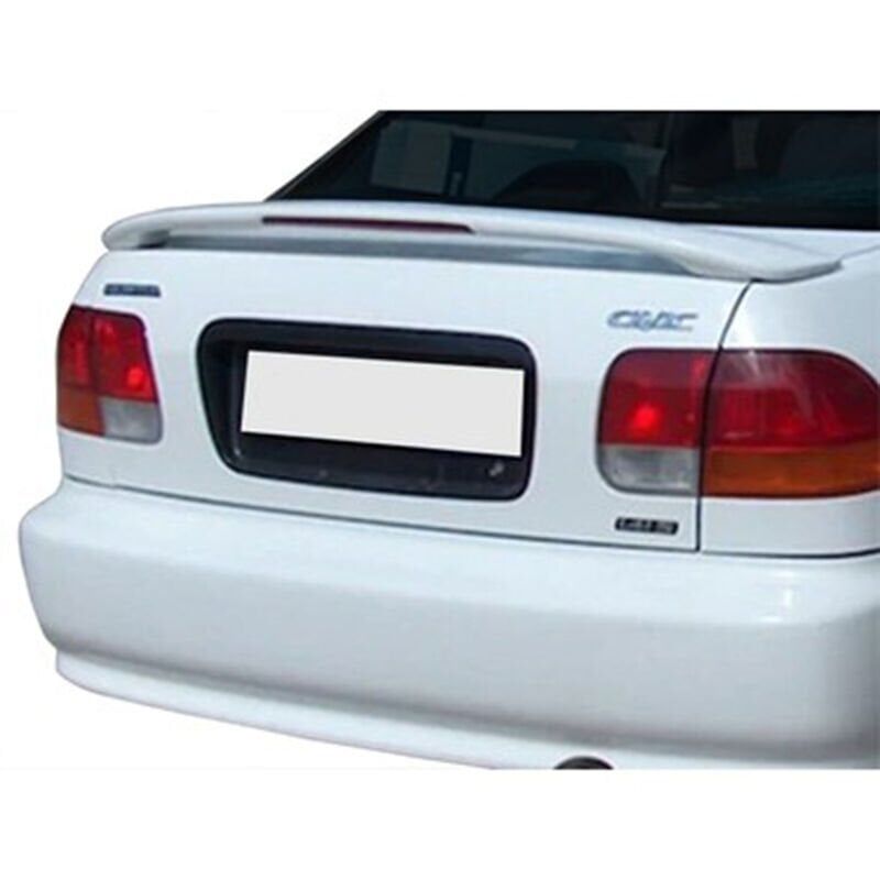 Honda Civic Uyumlu Yedek Parça Sedan 96-01 Işıklı Spoiler Boyalı Fiber