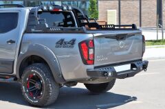 Nissan Navara 2010-2021 Off Road Uyumlu Arka Tampon Koruma AQM4WD S20