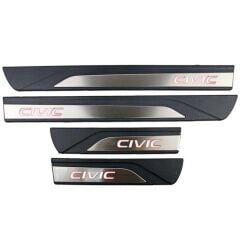 Honda Civic Uyumlu Yedek Parça 2017 Fc5 Kırmızı Işıklı Kapı Eşiği