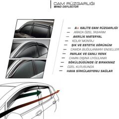 Mercedes Vito 2004-2020 Uyumlu Sport Style Cam Rüzgarlığı
