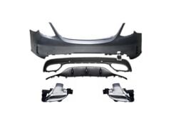 Mercedes W205 C Serisi Uyumlu Yedek Parça Makyajlı Amg Görünüm Arka Tampon & Egzoz