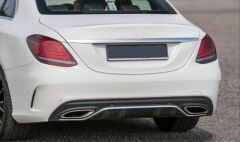 Mercedes W205 C Serisi Uyumlu Makyajlı Amg Görünüm Arka Tampon & Egzoz