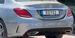 Mercedes W205 C Serisi Amg Görünüm Arka Tampon & Egzoz Uçları