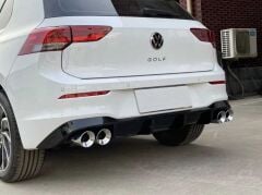 Volkswagen Golf 8 Uyumlu  Sağ Sol Çift Çıkış Difüzör Piano Black