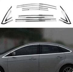 Ford Focus  Uyumlu Yedek Parça  Sedan 2011-2018 Cam Çıta Nikelajı