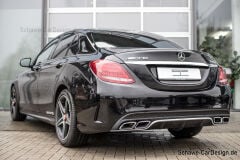 Mercedes C W205 Uyumlu 2014-2019 Piano Black Spoiler