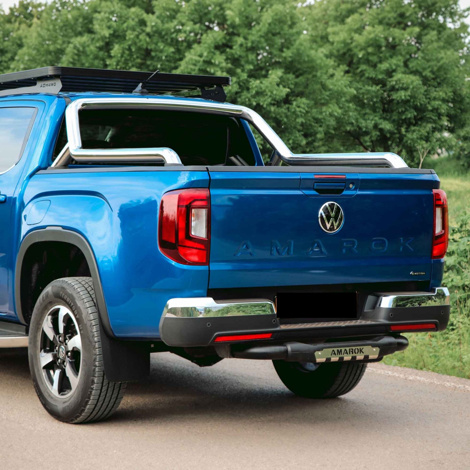 Volkswagen Amarok 2010-2017 Uyumlu 2010-2017 İçin Off Road Titanic Plus Arka Koruma Demiri Siyah AQM4WD PAK26