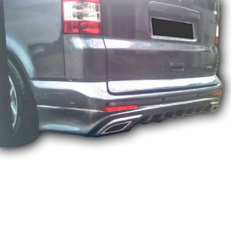 Volkswagen Transporter T5Uyumlu Yedek Parça Difüzörlü Arka Tampon Eki Boyalı