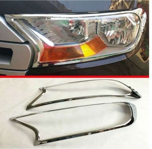 Ford Ranger 2016-2018  Uyumlu Yedek Parça Ön Far Kaplaması Abs Krom