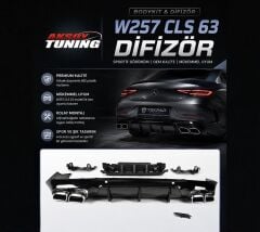 Mercedes W257 Cls 63 Difüzör