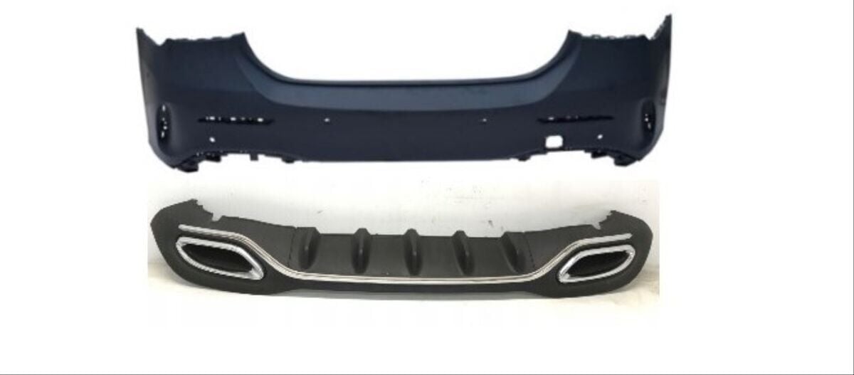 Mercedes W117 Cla Serisi Uyumlu Oem Amg Arka Tampon&Egzoz