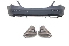 Mercedes W213 E Serisi Uyumlu Oem Amg Arka Tampon&Egzoz
