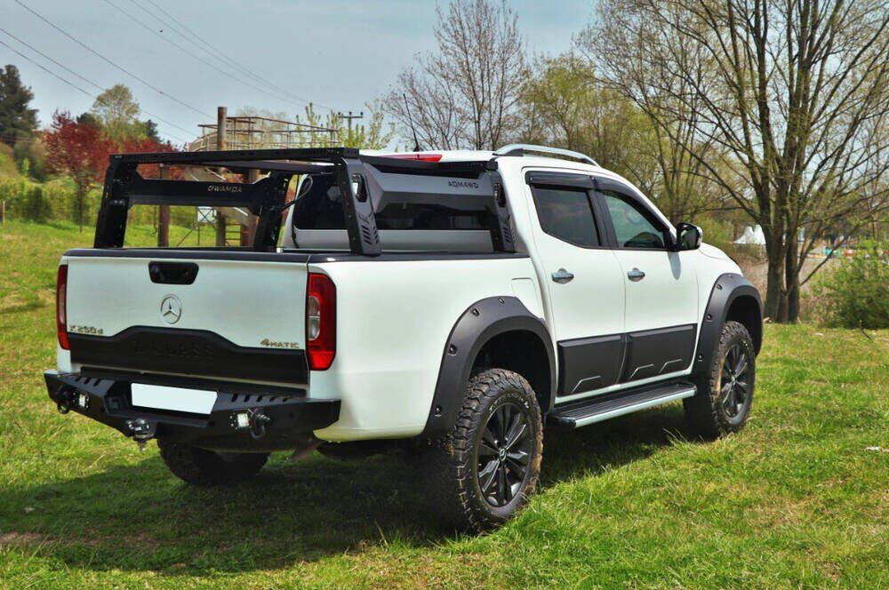 Mercedes X-Class 2017 Uyumlu Yedek Parça Çadır Altı Taşıma Roll Bar AQM4WD S75
