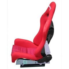 Bride Low Max Metal Kasnaklı Ayarlanabilir Kırmızı Spor Yarış Koltuğu