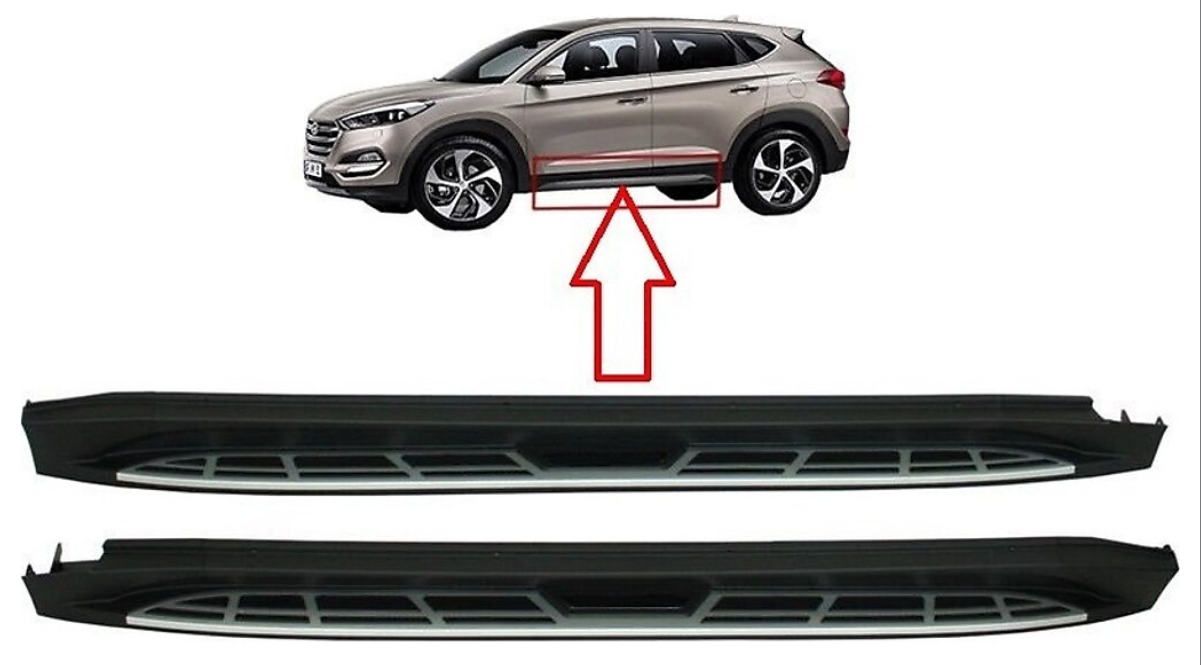 Hyundai Tucson 2015-2020 Uyumlu Yedek Parça Square Yan Basamak