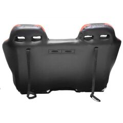 İkili Ultra Konforlu Deri Siyah-Kırmızı Spor Yarış Koltuğu