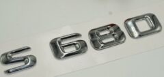 Benz S680 Bagaj Krom Metal 3m 3D Yazı Logo