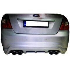 Ford Focus 2 Sedan Uyumlu Yedek Parça   Makyajlı Arka Tampon Eki Boyalı