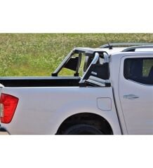 Toyota Revo 2010-2015 Uyumlu Yedek Parça (Double Plus Chrome) Poliüretan Krom Roll Bar AQM4WD PRB01