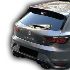 Seat Leon MK3.5 Uyumlu Yedek Parça Çift Çıkış Difüzör PlastikBoyalı