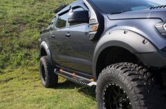 Mercedes X-Class 2017+ Uyumlu Off Road Yan Basamak (Side Steps)  AQM4WD S30