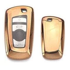 Bmw F10 Uyumlu Yedek Parça 2 Parça Silikon Kumanda Kabı Gold